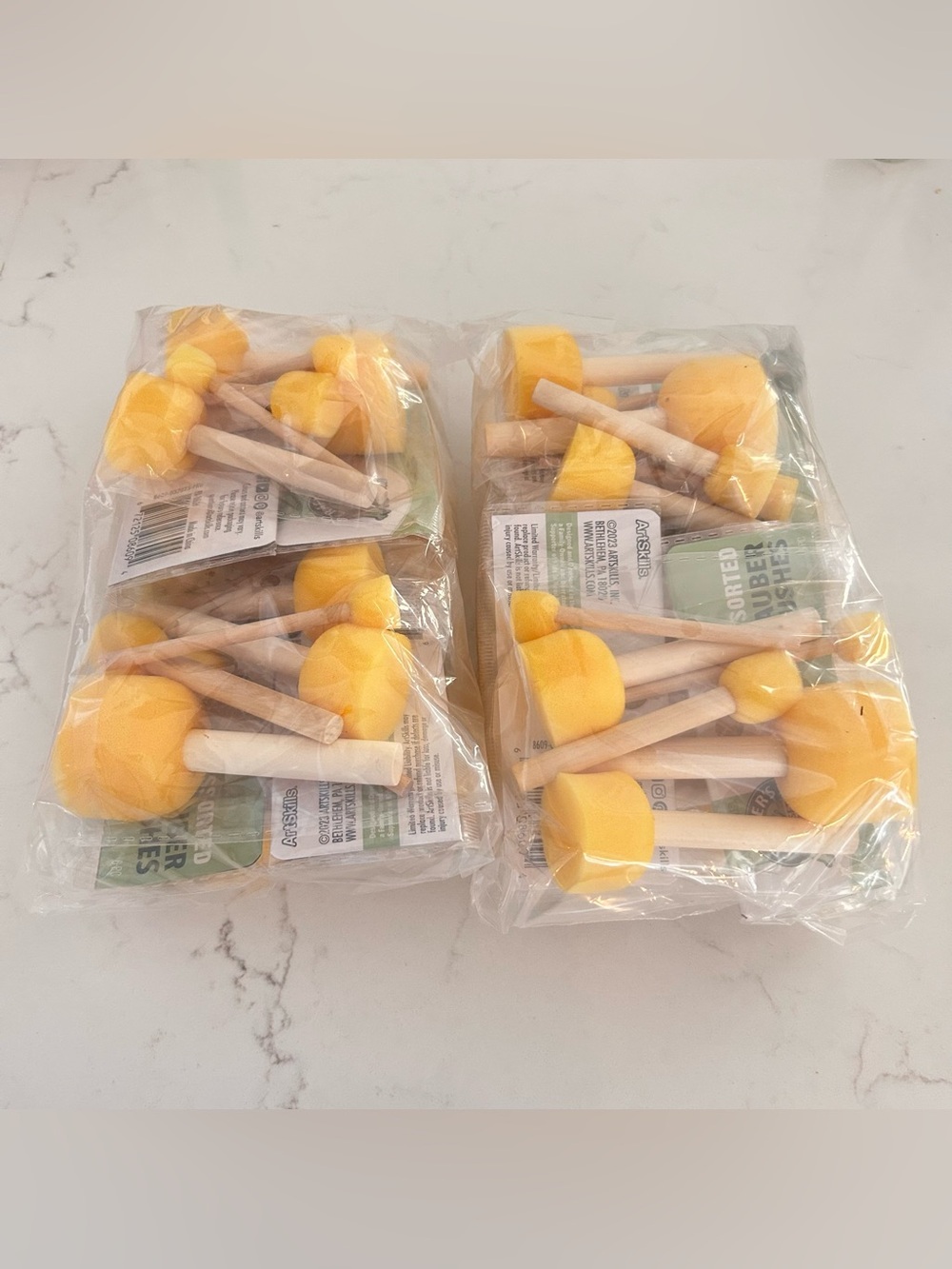 Crafters Closet Dauber Foam Brush Set Of 6 Lot Of 8 Packages 48 Daubers Total